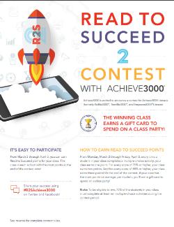 Read to Succeed Achieve 3000 Contest 